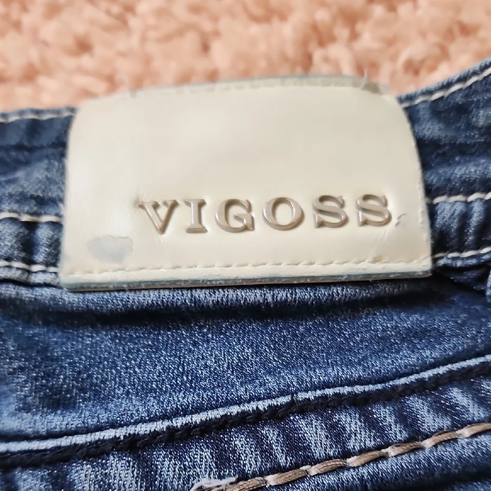 Vigoss Blue Jean Shorts Distressed Cut-Off Hem - Picture 5 of 11